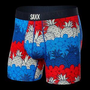 Saxx Ultra Super Soft Boxer Brief, Medium Pineapple Pattern
